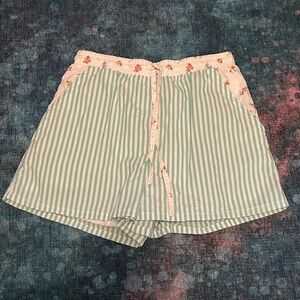 STRIPED LINEN SHORTS SIZE SMALL